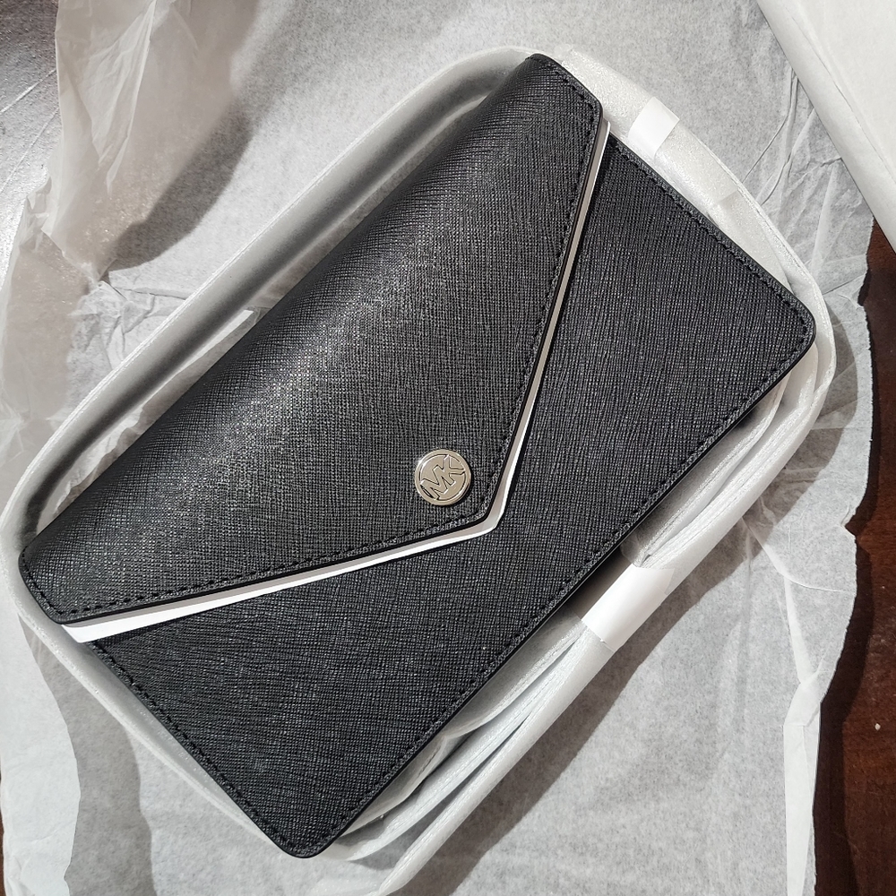 Michael Kors Saffiano Leather Envelope Crossbody Bag